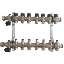 Группа коллекторная Oventrop Multidis SF 7 со встроенными регулирующими вставками на 7 контуров, 1404557
