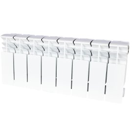 Радиатор биметаллический STOUT TITAN 200 8 секций боковое подключение (белый RAL 9016), SRB-3310-020008