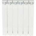 Радиатор алюминиевый STOUT ALPHA 500 6 секций боковое подключение (белый RAL 9016), SRA-2310-050006
