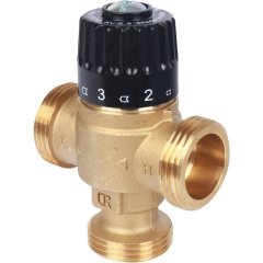 Термостатический смесительный клапан для систем отопления и ГВС STOUT 30-65°С KV 2,3, SVM-0125-236525