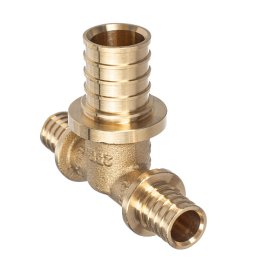 Тройник переходной аксиальный, латунь,16х25х16, желтый, RTP