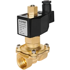 Клапан соленоидный (электромагнитный) STOUT прямого действия НО 24В G3/4 SSV-0020-024020