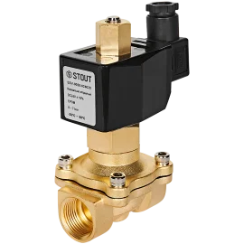 Клапан соленоидный (электромагнитный) STOUT прямого действия НО 24В G3/4 SSV-0020-024020