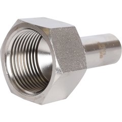 Вставка переходная НПр-ВР ROMMER 18х1 из нержавеющей стали прессовой