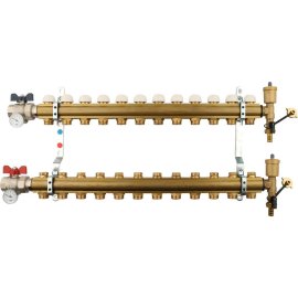 Коллектор в сборе на 12 выходов TIEMME 1х3/4 ЕК, 3870049(3875G060512)