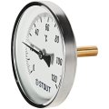 SIM-1001-105015 STOUT Термометр биметаллический осевой с погружной гильзой. Корпус Dn 100 мм, гильза 50 мм 1/2 , 0...120°С
