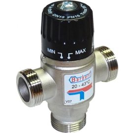 Термостатический смесительный клапан для солнечных систем BARBERI G 1” M своб. проход