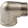 Угольник TIEMME НВ никелированный 3/4х3/4 для стальных труб резьбовой, 1500146
