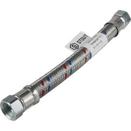 Гибкая подводка для воды STOUT ВР 3/4 х ВР 3/4, длина 300 мм, SHF-0303-182020