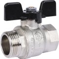 Кран шаровой STOUT SVB стандартнопроходной, ВР/НР, ручка бабочка 1