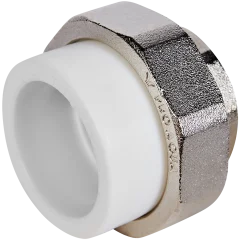 Муфта комбинированная Pro Aqua d=40-1.1/4 PP-R разъемная (американка) ВР Белая
