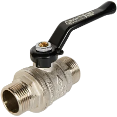 Кран шаровой BUGATTI Oregon (ручка-рычаг алюминий) нар-нар резьба 3/4