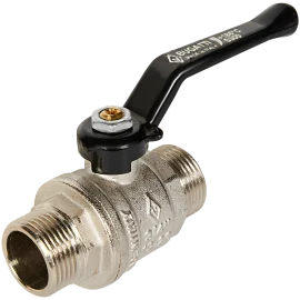 Кран шаровой BUGATTI Oregon (ручка-рычаг алюминий) нар-нар резьба 3/4
