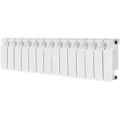Радиатор биметаллический STOUT VEGA 200 14 секций боковое подключение (белый RAL 9016)
