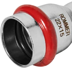 Муфта ROMMER переходная, 22х15, из нержавеющей стали прессовой