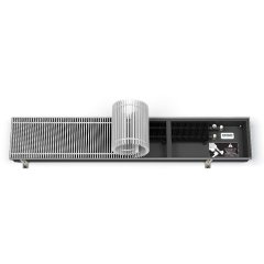 Внутрипольный конвектор VARMANN Qtherm 110х180х2750 (решетка анодированная в цвет алюминия) правое подключение, Q 180.110.2750 RR U EV1