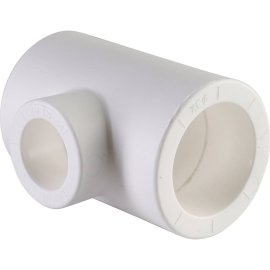 Тройник переходной Политэк 32х20х32 для полипропиленовых труб под сварку (цвет белый), 9300322032