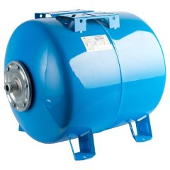Расширительный бак STOUT STW-0003 гидроаккумулятор 80 л. горизонтальный (цвет синий), STW-0003-000080
