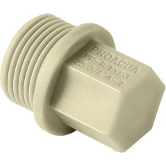 Заглушка резьбовая Pro Aqua d=1/2 PP-R Серая 20