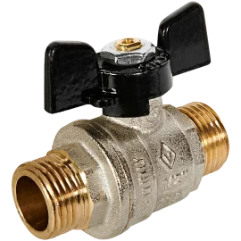 Кран шаровой BUGATTI Oregon (ручка-бабочка) нар-нар резьба 1/2