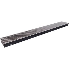Внутрипольный конвектор STOUT SCQ-1100 75х240х1750 (Решётка роликовая) правое подключение, SCQ-1100-0724175