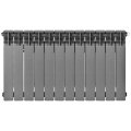 Радиатор биметаллический нижнее правое подключение STOUT TITAN VENTIL 500 12 секций (графит RAL 7024)