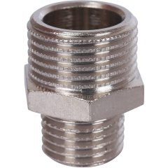 Ниппель НН STOUT переходной никелированный 3/8X1/4