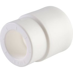 Муфта переходная внутр./наруж. Политэк 32х20 для полипропиленовых труб под сварку (цвет белый)