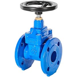 Задвижка с обрезиненным клином фланцевая FAF 6000, Ду 050, Ру 16 со штурвалом, 6000050