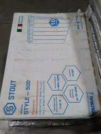 Уцененный товар (нетоварный вид упаковка, сколы на ламелях и нижних частях секций): Радиатор биметаллический STOUT STYLE 500 10 секций боковое подключение (белый RAL 9010)