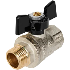 Кран шаровой BUGATTI Oregon (ручка-бабочка) внут-нар резьба 1/2