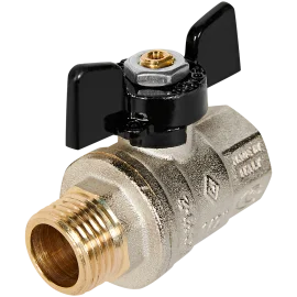 Кран шаровой BUGATTI Oregon (ручка-бабочка) внут-нар резьба 1/2