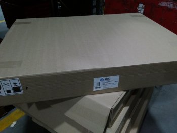 Уцененный товар (замят угол): Шкаф распределительный встроенный STOUT 11-12 выходов (ШРВ-4) 670х125х896