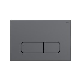 Панель смыва РЕХАУ NOVA ELLIPSE 001 с овальными клавишами, пластик, графитовый, матовый, 19102131001