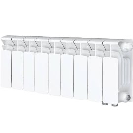 Радиатор биметаллический RIFAR BASE VENTIL 200 BVL 9 секций нижнее левое подключение (белый RAL 9016), 1RB20.VL-9