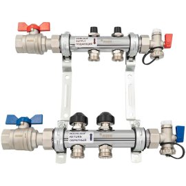 Комплект коллекторов с шаровыми кранами РЕХАУ HKV 2 контура