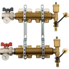 Коллектор в сборе на 4 выхода TIEMME 1х3/4 ЕК