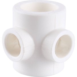 Крестовина переходная Kalde 40*25 для полипропиленовых труб под сварку (цвет белый), 3212-cdl-402500