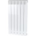 Радиатор алюминиевый Global ISEO 800 5 секций боковое подключение (белый RAL 9010), 97244
