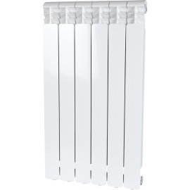 Радиатор алюминиевый Global ISEO 800 5 секций боковое подключение (белый RAL 9010), 97244