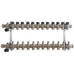 Группа коллекторная Oventrop Multidis SF 12 со встроенными регулирующими вставками на 12 контуров, 1404562