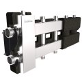 Балансировочный коллектор GIDRUSS BMSS-80-5D.EPP (до 80 кВт, подкл. котла G 1, 4 контура G 1, боковой контур G 1, зеркально-матовая полировка, 4D-кронштейны K.UMS, EPP-термоизоляция)
