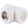 Тройник Kalde с внутренней резьбой 32х3/4 для полипропиленовых труб под сварку (цвет белый), 3222-tfo-320c32