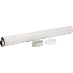 *SCA-6010-001000 STOUT Элемент дымохода  DN60/100 труба коаксиальная 1000 мм п/м, уплотнения и хомут в комплекте, SCA-6010-001000