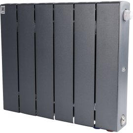 Радиатор биметаллический RIFAR SUPReMO VENTIL 350 SVR 6 секций нижнее правое подключение (Цвет ТИТАН), 4RS35.VR-6-TI