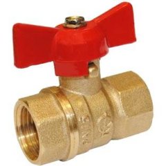 Кран шаровой ГАЛЛОП DN-15 СТАНДАРТ 230 бабочка ВхВ, 0103163