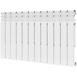 Радиатор биметаллический ROMMER Optima BM 500 12 секций боковое подключение (RAL9016)