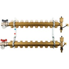 Коллектор в сборе на 10 выходов TIEMME 1х3/4 ЕК