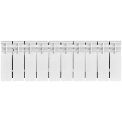Радиатор биметаллический STOUT TITAN 200 10 секций боковое подключение (белый RAL 9016)