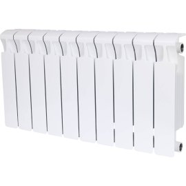 Радиатор биметаллический RIFAR MONOLIT 350 10 секций боковое подключение (белый RAL 9016), 3RM35-10